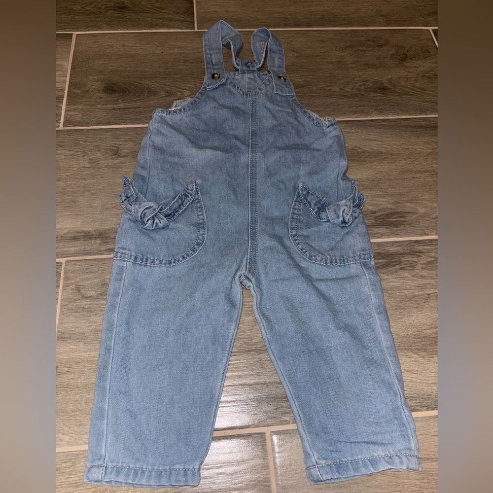 SHEIN Light Blue Denim Overalls